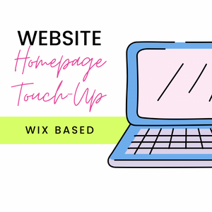 Website Homepage Touch-Up (Wix)